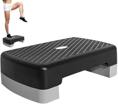 Exercice Stepper | Étape D'entraînement Avec Hauteur Réglable, Équipement Antidérapant De 17,7 Pouces Pour La Formation À Domicile 'assemblage Et Le Démontage Faciles, La Structure Modulaire Prend En