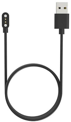 Generico 2 Pezzi Cavo Ricarica Magnetica Cavo Magnetico USB C 2 PIN Per Smartwatch HW12/HW16 - Caricabatterie Universale Orologi Bambini, 60cm, Attacco Forte, 5V/0.5A