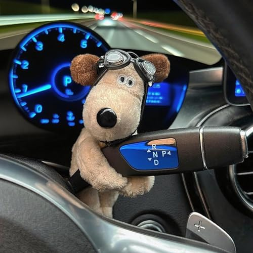 ZHYTUAL Figurine Voiture Tableau de Bord Accessoires Auto Chien Décoratif pour Essuie-Glace de Voiture Idéal pour Tableau de Bord Essuie-Glaces et Clignotants
