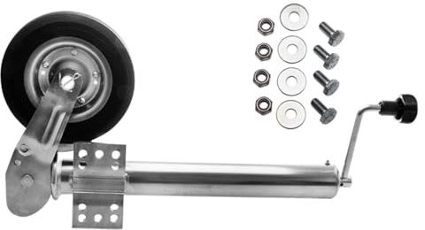 Herkules Anhänger Stützrad Automatik 60 mm klappbar mit Stahlfelge Stützlast 400 kg plus Montagesatz