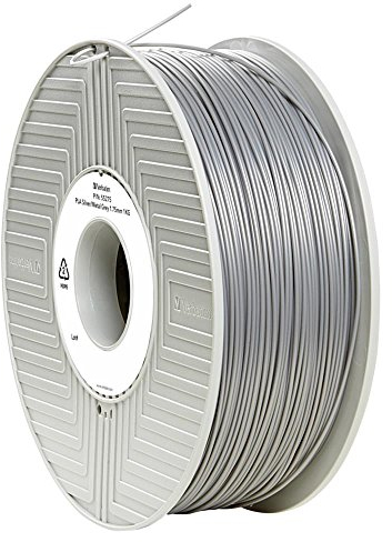 Verbatim Plastik Filament Kartusche grau 55283 2, 85mm 1kg