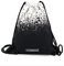 SAMGOO Segeltuch Rucksack Gym Sack Turnbeutel Beutel Sportbeutel, Schwarz weiß Tintenstrahldrucken Turnbeutel Tasche Tüte Rucksack Hipster für Reisen/Sport