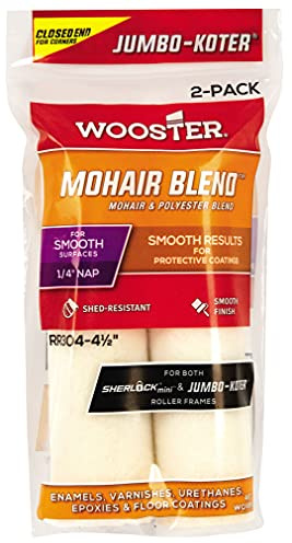 Wooster Brush RR304-4.5 Jumbo-Koter Mohair Blend Roller Cover, None, 4.5 Inch