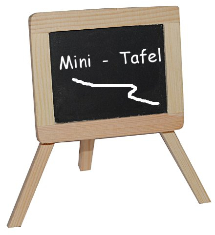 alles-meine.de GmbH 3-D Figur Schultafel/Kreidetafel - z.B. als Platzkarte/Tischkarte/Namenskärtchen als Tischdeko aus Holz - zur Schuleinführung Einschulung Schulanfang