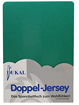 Dukal | Spannbettlaken oval für Kinderwagen Stubenwagen Wiegen Beistellbett | 30x70 – 32x75 cm | aus hochwertigem DOPPEL-Jersey | 100% Baumwolle | Farbe: smaragd
