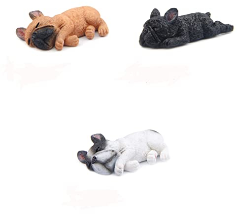 BESTOMZ 3 x 3D Bulldog Kühlschrankmagnet, süßer Hund Magnet für Kühlschrank Whiteboard Magnettafel Dekoration