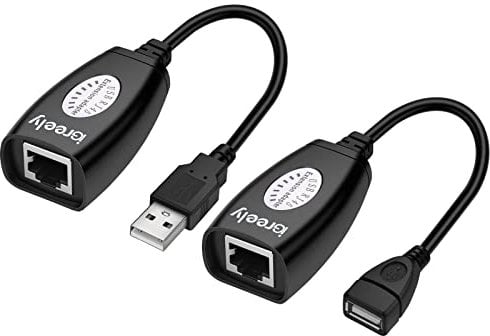 iGreely USB Ethernet Adapter up to 150ft, USB 2.0 Network Adapter - Wired Lan Extension Extender Over Cat5/Cat5e /Cat6 Cable