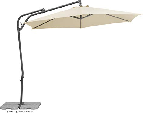 Schneider-Schirme Genua Parasol déporté Naturel Env. 300 cm de diamètre