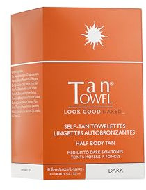 Tan Towel Half Body Tan Dark, 0.25 fl. oz.