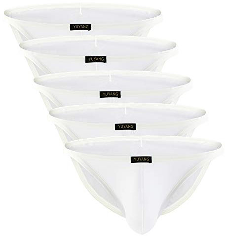 Billtop Slip Confortable Sexy transparen Homme sous Vetement Lot de 5