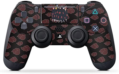 DeinDesign Skin kompatibel mit Sony Playstation 4 PS4 Pro Controller Folie Sticker Akatsuki Naruto Shippuden Offizielles Lizenzprodukt
