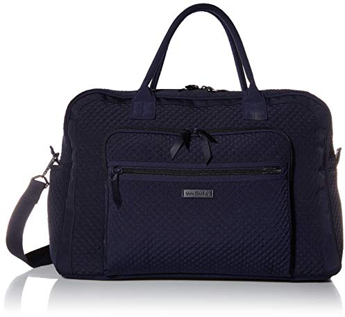 Vera Bradley Damen Microfiber Weekender Travel Bag Reisetasche, Navy