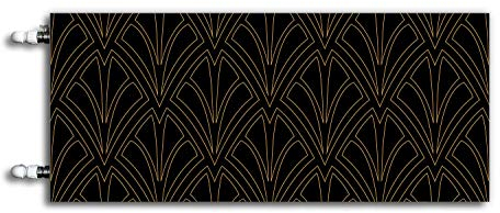 XOF Magnet Heizkörperabdeckung, Heizkörperverkleidung - SCHWARZ