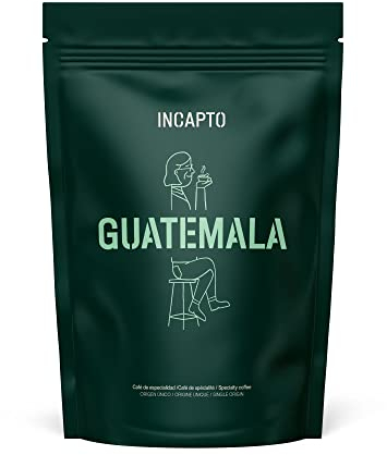 Incapto Café en Grano de Especialidad 500g | Origen Guatemala | 100% Arábica | Specialty Coffee 86.25 puntos SCA | Tueste Natural y Artesanal | Finca Quetzaltenango, Mujeres de Chuva