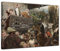 Bilderdepot24 Bild auf Leinwand | Adolph von Menzel - Der Wanderzirkus in 40x30 cm als Wandbild | Wand-deko Dekoration Wohnung alte Meister | NEU-181143-40x30-dw