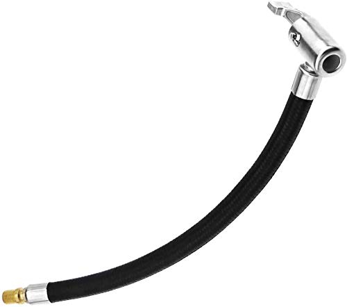 Kuesn 23.5CM Motorcycle Valve Air Rubber Hose Locking Tire Chuck,Tire Inflator Pump Hose Adapter