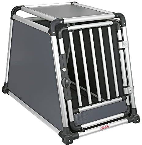 LAMPA 60508 Transportbox Tiertransportbox Kofferraum 90cm 55cm 66cm Aluminium Stoff