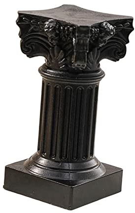 MagiDeal Römische Säule Statue Sockel Kerzenständer Indoor e Outdoor Home Party Küche Garten Dekoration Geschenke Foto Requisite, Schwarz