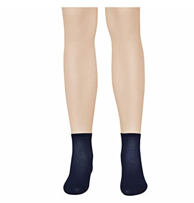 Renato Balestra linea Jeans - 6 Paia Calzini alla caviglia unisex per uomo e donna in cotone filo di scozia traspirante mod. Traspir Blu 47-50