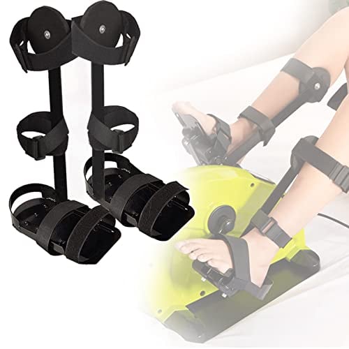 Für Beinschutzhalterung Pedaltrainer, 1 Paar Feste Stützhalterung Für Beinknöchel, Verlängerte & Verbreiterte Anti-rutsch-pedale, Für Rehabilitationstrainer Für ältere Und Behinderte Menschen,pair