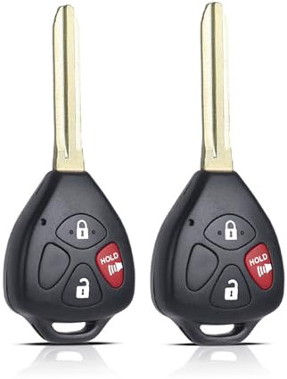 MechanMagic Telecomando di ricambio per chiavi elettroniche, adatto per Toyota 4Runner /Rav4/Yaris HYQ12BBY HYQ12BDC telecomando senza chiave G Chip (confezione da 2)