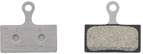Shimano G05S-RX Disc Brake Pad and Spring - Resin Compound, Stainless Steel Back Plate, One Pair