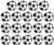TIESOME Gomme da Cancellare per Bambini, di Gomme da Cancellare da Calcio in Plastica 20 pezzi Regalini Set di Cancelleria a Tema Calcio per Feste di Compleanno regalo di compleanno per bambini