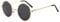 JoXiGo Sunglasses Mens Women Polarised UV400 Protection - Retro Round Classic Metal Frame (Gold Black)