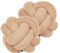 Set aus 2 modernen Boucle Deko Knoten Kissen Beige 19 x 19 cm Malni