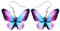 BAMAY Acrílico Insectos Mariposa Monarca Pendientes Colgante Joyería Azul Morpho Mariposa Pendientes para Mujer Niñas Charms Regalos (Morado)