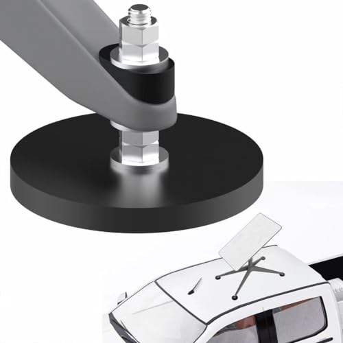 BUJ 176 pounds Magnetic Roof Mount Compatible with Starlink, Magnet Mounting Kit for Car/Camper/SUV/Trailer, Black Alloy Steel, Plastic, Stainless Steel, Alloy Steel Frame, Roof Mount