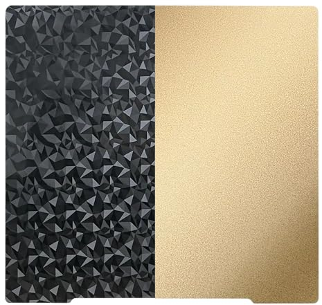 HysiPrui 3D Drucker Zubehör Doppelseitiges strukturiertes PEI für Prusa I3 MK4 MK3 MK3S MK2.5S, 241x254mm und glattes PEO Bauplattenblatt für flexibles abnehmbares beheiztes Bett Matte ersetzt Teil