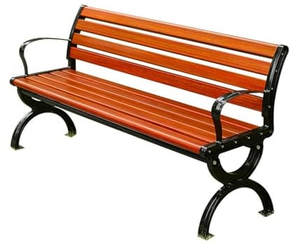 PALE Parkbank, Outdoor-Freizeitstuhl, Sitz Aus Zinklegierung + Beine Aus Aluminiumguss, Robust Und Langlebig