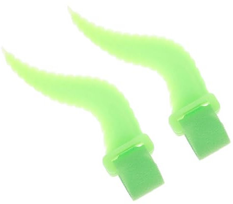 DOITOOL Headphone Horns Pair for Women Halloween Cosplay Accessories, Green Glow Lightweight Headset Attachment for Party and Festival Decor