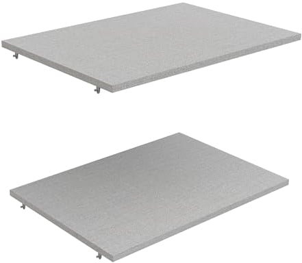 möbelando Einlegeboden >Ghost< (2er-Set) in Matt weiß - 56x3x39,1cm (BxHxT)