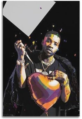 Metallposter Tory Lanez Poster, Charakter, Kunstdruck, Fotodekoration, Wohnzimmer, Junge, Schlafzimmer, Dekoration, Leinwand, Kunst, Geschenk, 30 x 45 cm, ungerahmt, 40
