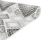 ANRO Weichschaummatte Badematte Badvorleger Schaumstoff Bad Läufer Dusche WC Sauna rutschfest anpassbar Meterware Patchwork Graublau 280x130cm