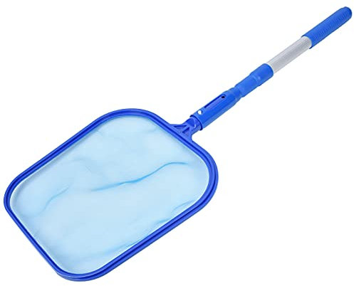 TYCIONG Pool-Reinigungsset, Pool-Skimmer-Netz, Laubharke, Schwimmbad-Reinigungszubehör mit 3-teiligem Teleskopstangen-Schaufelnetz