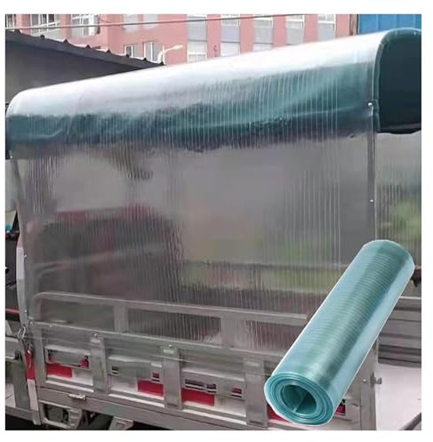 Feuilles de toiture transparentes en fibre de verre résistantes aux UV pour auvent, balcon, abri d'auto - 1 x 5 m