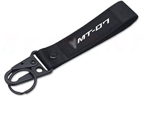 HFJFDQ pour Y&amaha MT-07 MT-09 MT 09 07 Toutes Les Années Universel Broderie Porte-clés Moto Polyester Tissu Porte-clés Porte-clés Anneau