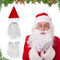 AOMAIGAD Weihnachtsmann Bart Perücke Mütze Set, Mit Weihnachtsmütze Weihnachtsmannbart Weihnachtsmann Perücke, Für Weihnachten Cosplay Karneval Urlaub Party Zubehör