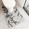 Highdi Tapis de Toilette U, Tapis Toilette WC Diatomite Sechage Rapide Absorbant Tapis de Sol pour Toilette Antidérapant Tapis Contour WC Tapis de Toilette WC Lavable (Bambou Noir,55x90cm)
