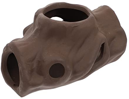 BESPORTBLE 1pc Fish and Shrimp Hideout House Fish Net Heater Feeder Glowing Jelly Aquarium Bowl nets Neon Kit Trap ing Net Shrimp Breeding Tube Artificial Holder Lid Clay Pot