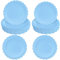 Daover Lot de 50 assiettes en carton festonnées bleu clair de 17,8 cm et 22,9 cm - Assiettes jetables festonnées pour fête d'anniversaire, de mariage, pour 25 personnes