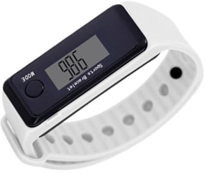 wqibq Orologio contapassi, braccialetto fitness tracker a LED, orologio da polso, per sauna e nuoto, il contapassi consente un uso prolungato senza ricarica frequente