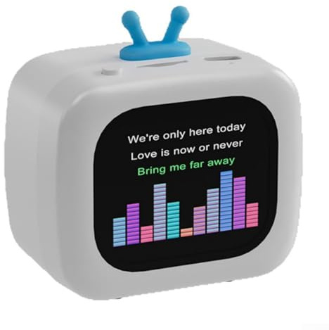 Mini-Touchscreen-Lautsprecher, Mini-Smart-Lautsprecher mit Touchscreen, personalisiertes Themen-Display für Outdoor-Reisen