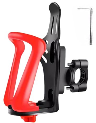JIEBWCHA Bicycle Bottle Cage | Bottle Cage for Cycling | Adjustable Drink Rack for Tumbler Adults Road Mountain Wheelchair Stroller Scooter Motorcycle