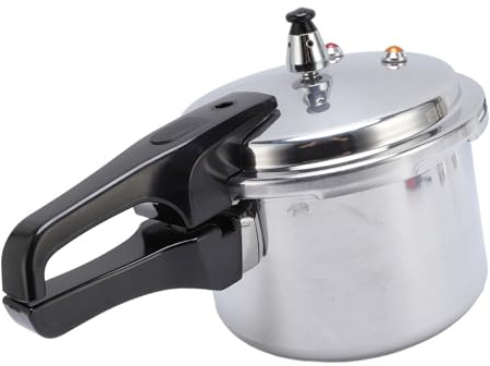Fdit Autocuiseur en Alliage D'aluminium, Marmite Compatible Multi-cuisinière avec Couvercle de Verrouillage de sécurité, Autocuiseur de Grande capacité pour Usage Familial et de (18CM/3L)