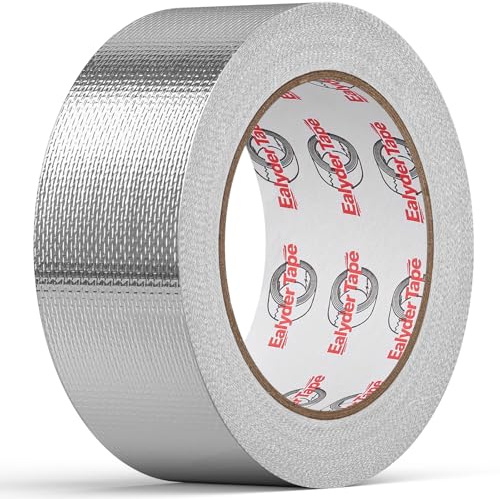 Aluminum Foil Heat Shield Tape 50mm x 24.9m Fiberglass Thermal Insulation