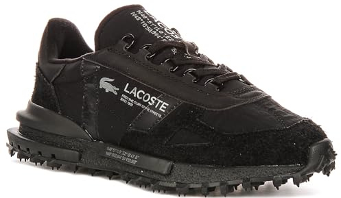 Lacoste Elite Active Herren Sneaker, Schwarz, Sportliche Trainingsschuhe mit Profilsohle